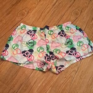 Flirtatudes peace & love sleep shorts
